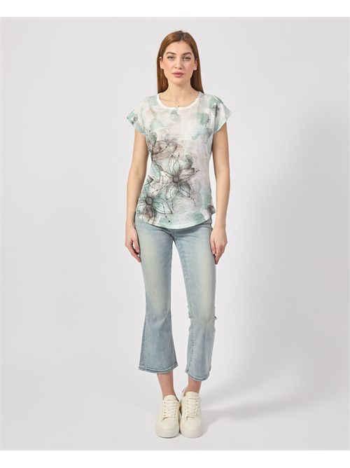 T-shirt donna Yes Zee con stampa sublimatica YES ZEE | T243-Y3022909